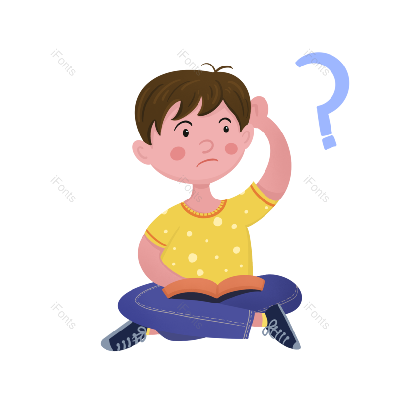 学习图片,思考元素,培训PNG,读书免抠素材